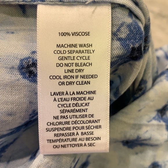 Beachlunchlounge BlueWhite Wide-Leg Pant sz:S - Picture 6 of 7